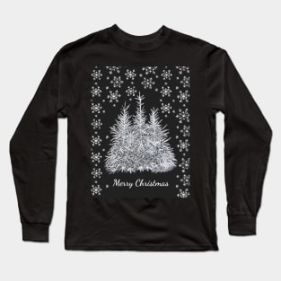 Christmas Winter - Black Long Sleeve T-Shirt